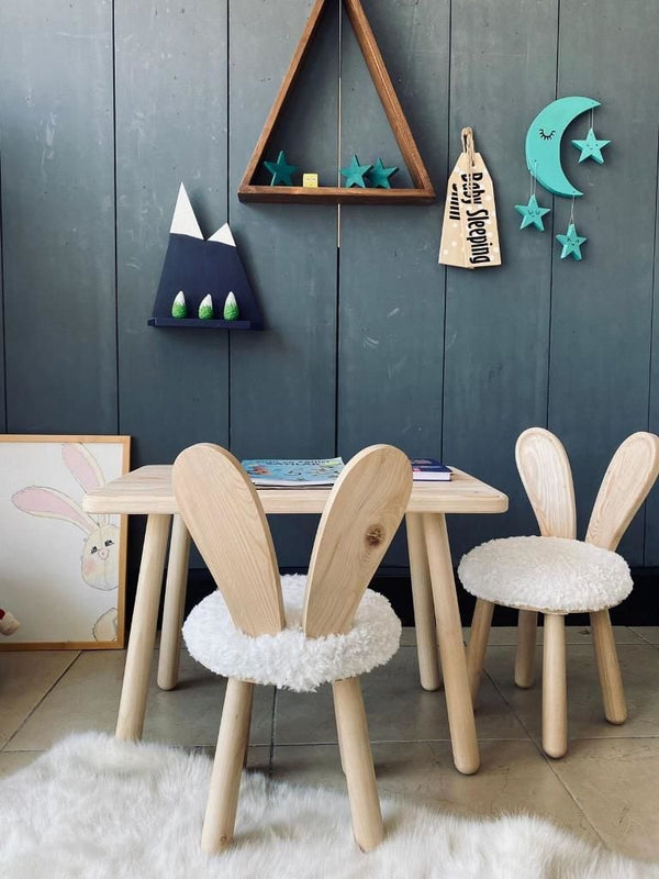 Miu Çocuk Masa Takımı, Tavşan Sandalye ve Masa