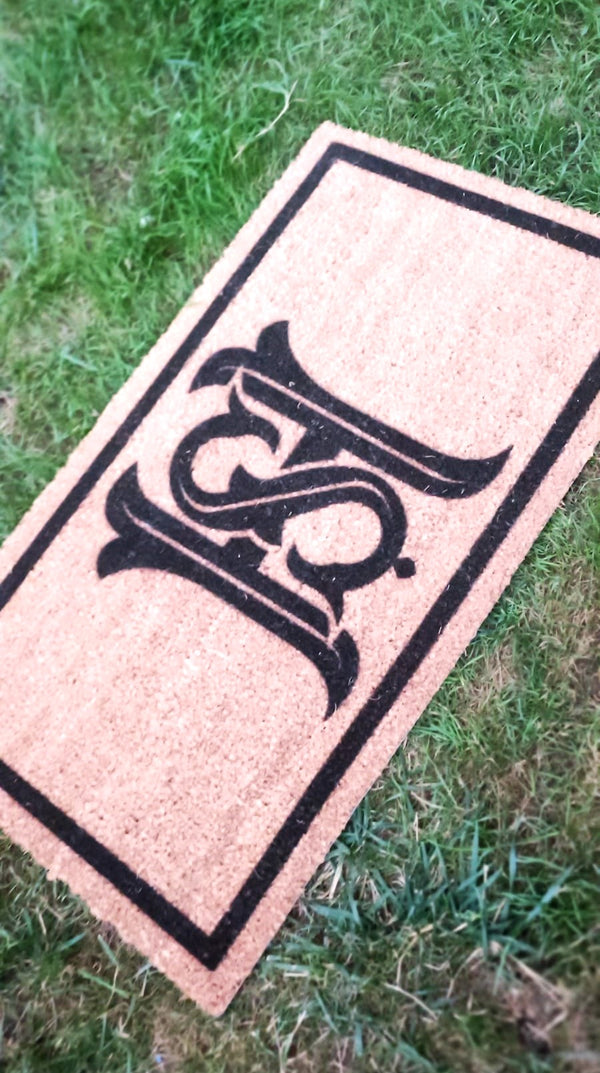Harfli Monogram Tasarım Paspas