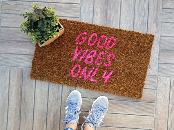 Good Vibes Only Neon Paspas