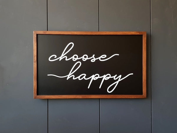 Choose Happy Duvar Tablosu