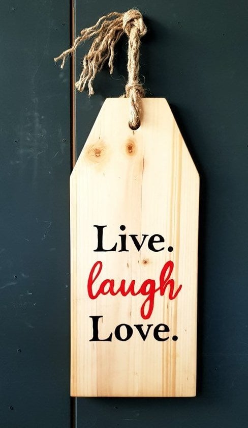 Live Laugh Love Duvar Aksesuarı Etiket Modeli