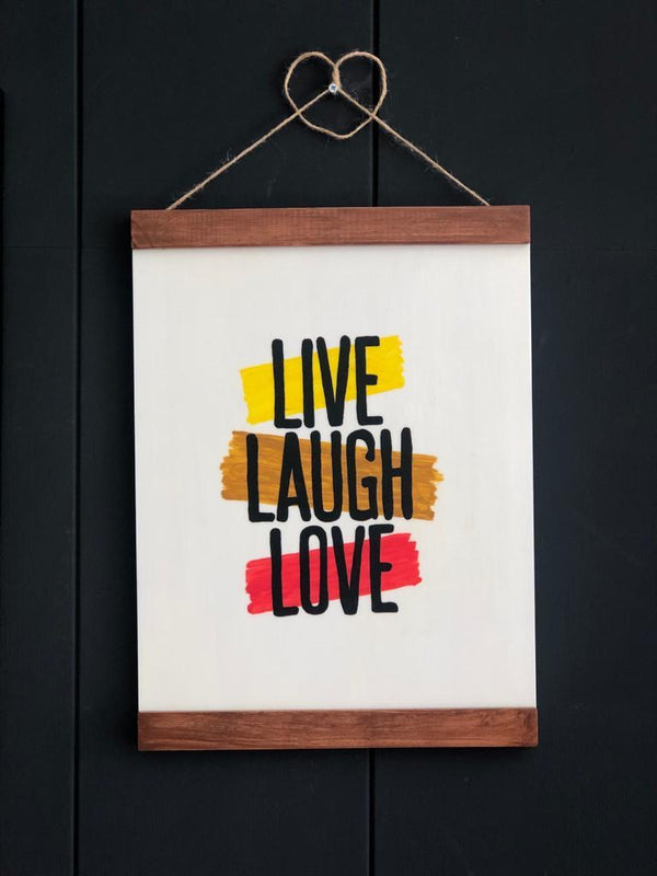 Stick Live Laugh Love Duvar Tablosu